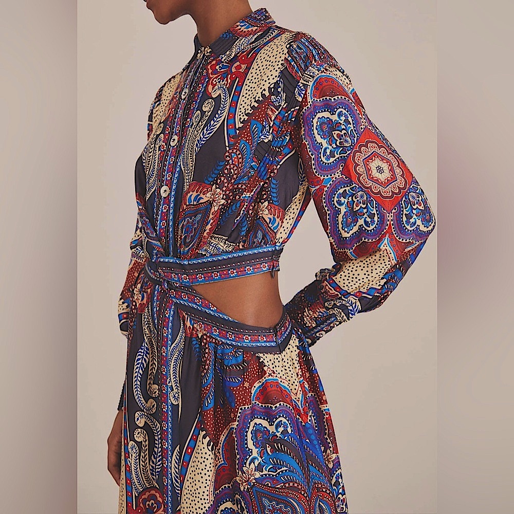 FARM Rio Maxi Dress - Intricate Button Detailing - Side Cut Out - Spring ✨ - Picture 2 of 3